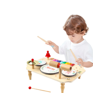 MelodyMix | Descubre ritmo y sonido - Set de instrumentos musicales de madera para niños